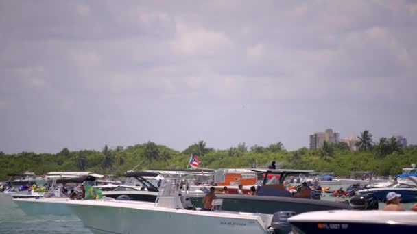 Video Miami Traffico Barca — Video Stock
