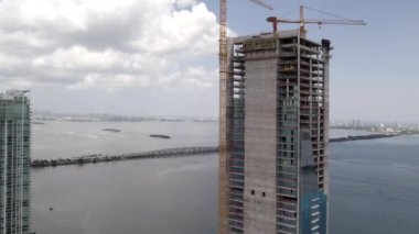 Missoni Baia Edgewater Miami. Biscayne Körfezi manzaralı 4k drone atışı