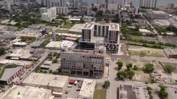 Construction Bureaux Miami Wynwood Inspection Aérienne Drone — Video