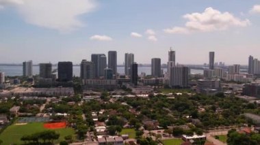 Edgewater Miami hava aracı 4k video.