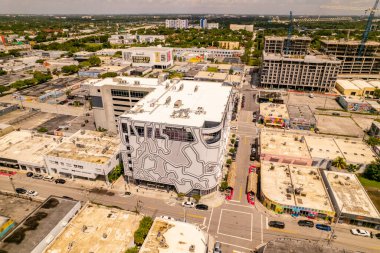 Miami, FL, ABD - 5 Eylül 2021: Wynwood Garajı ve Wework ortak çalışma alanı