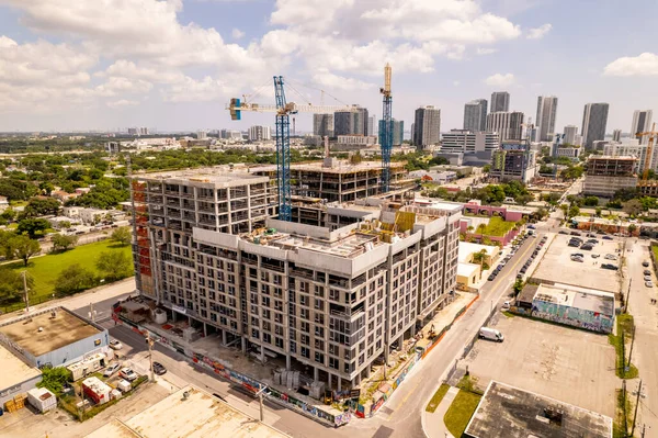 Miami Usa September 2021 Flygfoto Dorsey Arquitectonica Wynwood Miami — Stockfoto