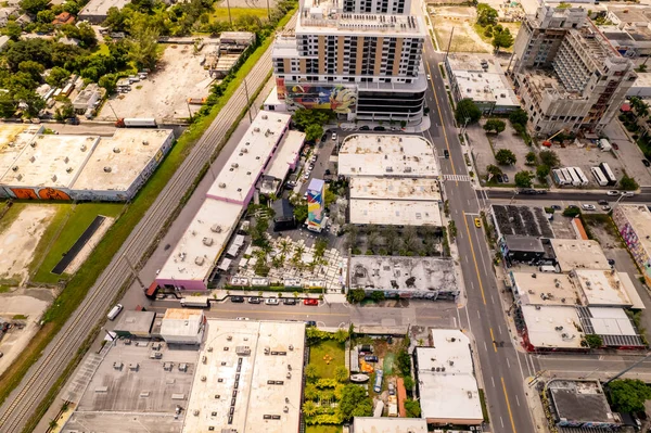 マイアミ アメリカ 2021年9月5日 空中写真The Oasis Wynwood Miami — ストック写真