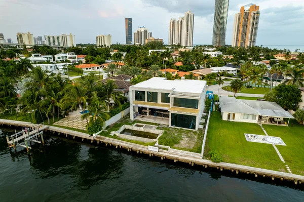 Miamis Strandnära Herrgård Uppbyggnad — Stockfoto