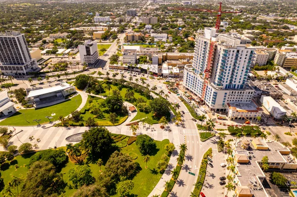 Hollywood Usa September 2021 Bau Einer Drohne Aus Der Luft — Stockfoto