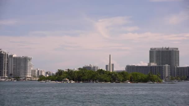 Flagler Monument Island Miami Parallax Moving Video — стокове відео