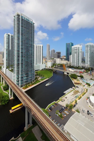 Imagen aérea de Brickell Miami — Foto de Stock