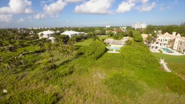 Aerial shot Palm Beach estates — Stock Video
