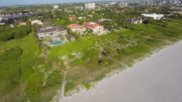 Aerial strzał nieruchomości Palm Beach — Wideo stockowe