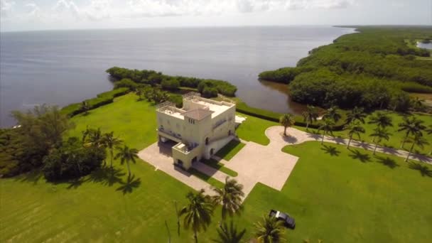 Aerial video Deering Bay and estates — Stock Video