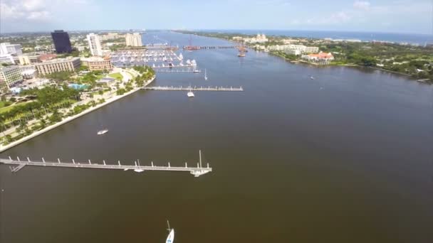 Vídeo aéreo West Palm Florida — Vídeo de Stock