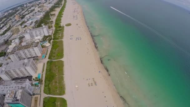 Miami Beach video aéreo — Vídeos de Stock