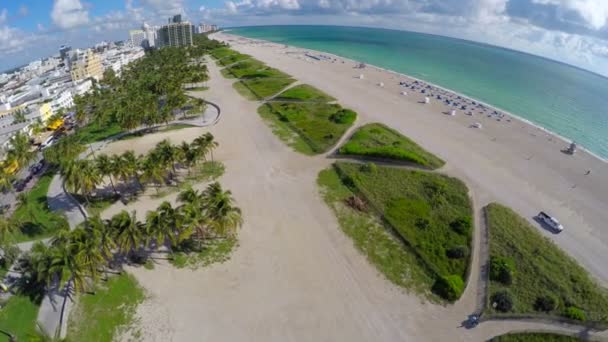 Miami Beach video aéreo — Vídeo de stock