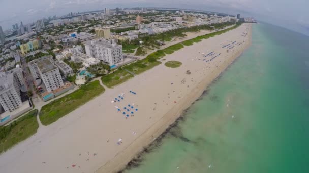 Miami Beach video aéreo — Vídeos de Stock