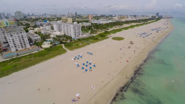 Vzdušný Miami Beach Fl — Stock video