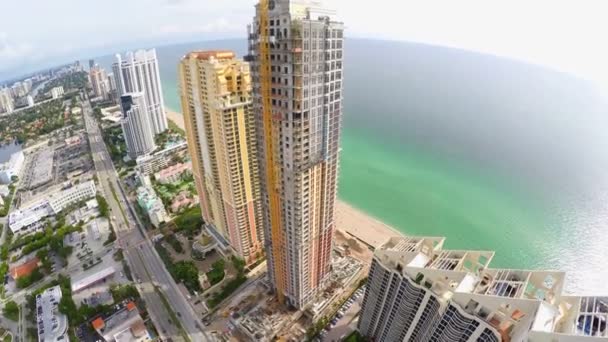 Luftbild Sonneninseln Strand fl — Stockvideo