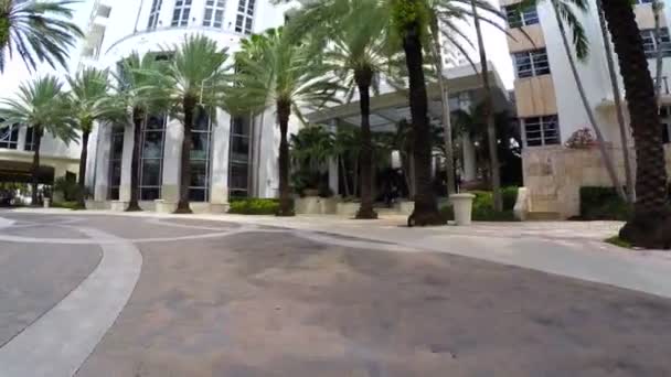 Loews Hotel Miami valet oprit — Stockvideo