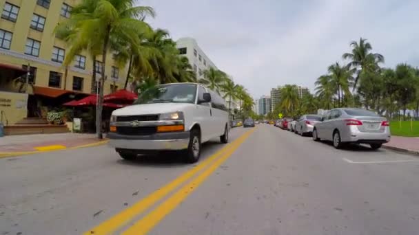 Ocean Drive jazdy wideo — Wideo stockowe