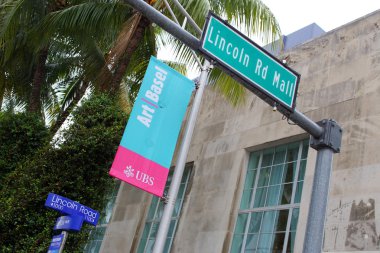 Art Basel reklam işareti Miami Beach