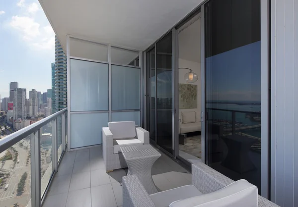 Luxury penthouse Balcony — Stock Photo, Image