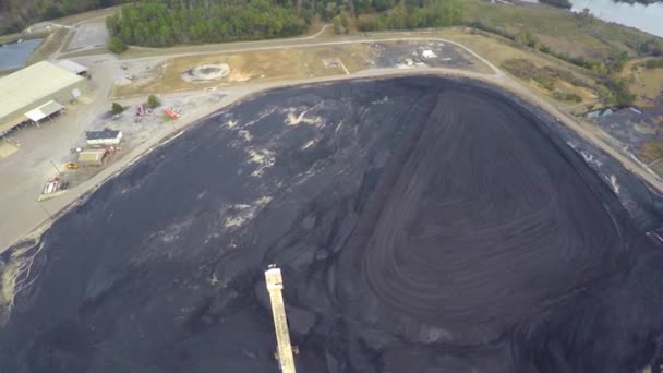 Vidéo aérienne d'une centrale au charbon 