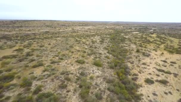 Aerial hyperlapse video of Texas desert — Stock Video