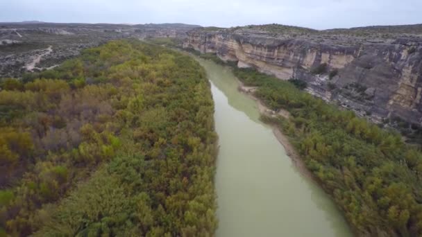 Légi felvétel a Rio Grande — Stock videók