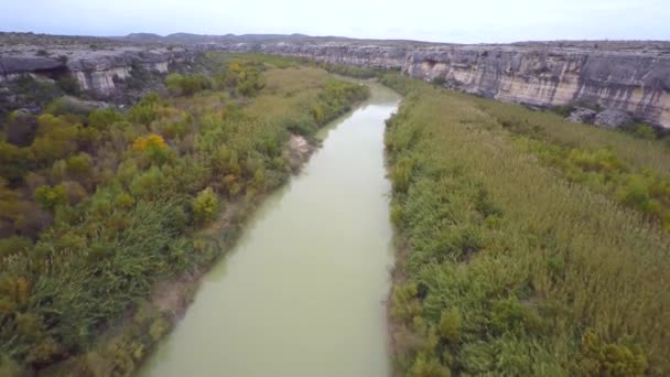 Aerial footage of Rio Grande — Stock Video