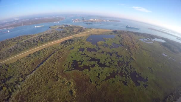 San Jacinto historische slagveld Texas — Stockvideo