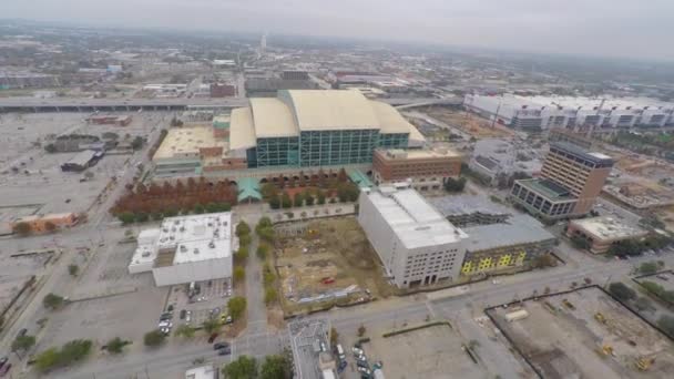 Downtown Houston Texas aerial video — Stock Video