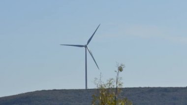 Texas Rüzgar Çiftliği Rüzgar jeneratörleri hareket