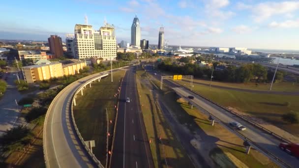 Downtown Mobile Alabama — Vídeo de Stock