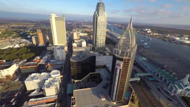 Downtown Mobile Alabama — Stockvideo