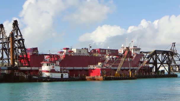 Dragado Miami Beach Port Miami — Vídeo de stock