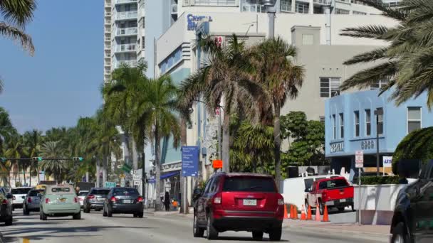 Video Collins Avenue Miami Beach — Video Stock