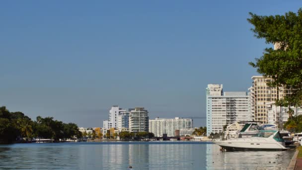 Video van Miami Beach Intracoastal Waterway — Stockvideo