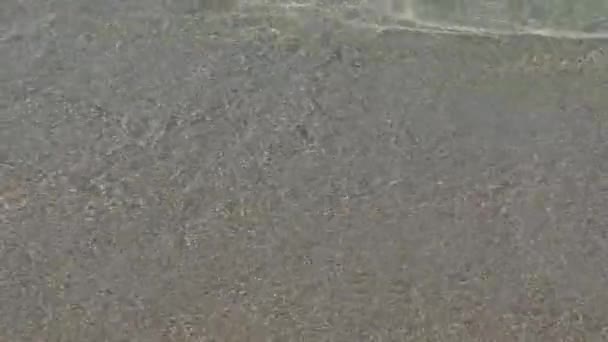 vagues sur la vue sur la plage 