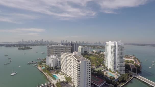 Belle Isle Miami Beach Florida — Stok video