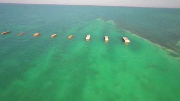 Tropische wateren van de Florida Keys — Stockvideo