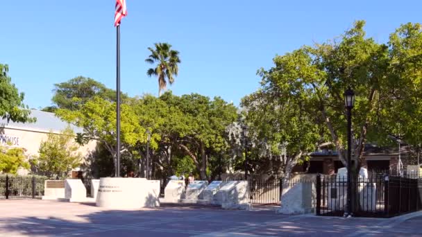 Praça de Malory Key West Fl — Vídeo de Stock