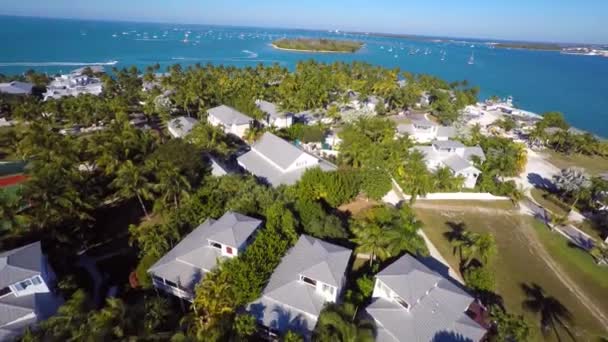 Antenn video för Sunset Key i Key West Florida — Stockvideo
