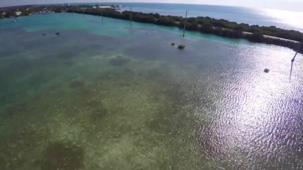 Luchtfoto florida keys — Stockvideo