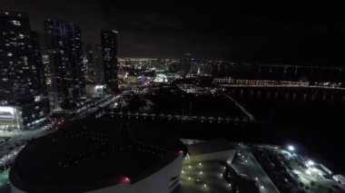 Hava video Downtown Miami gece