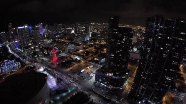 Hava video Downtown Miami gece