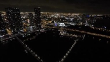 Hava video Downtown Miami gece
