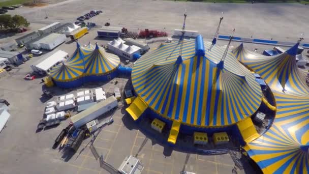 Vídeo aéreo Cirque De Soliel — Vídeo de Stock