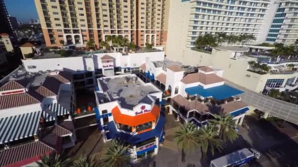 Авиационное видео Fort Lauderdale Beach — стоковое видео