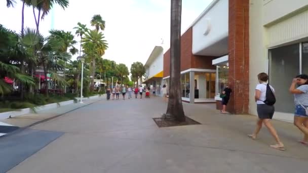 Lincoln Road Miami Beach vídeo — Vídeo de Stock