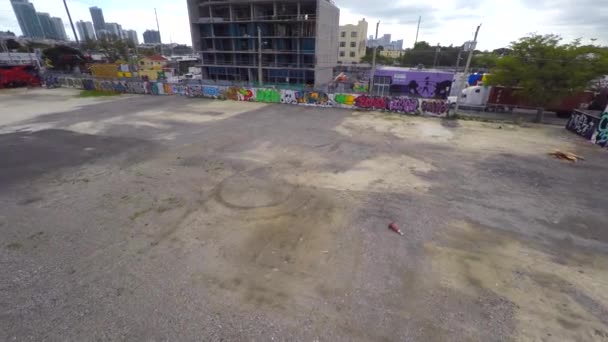 Vidéo aérienne Murs d'art à Wynwood 