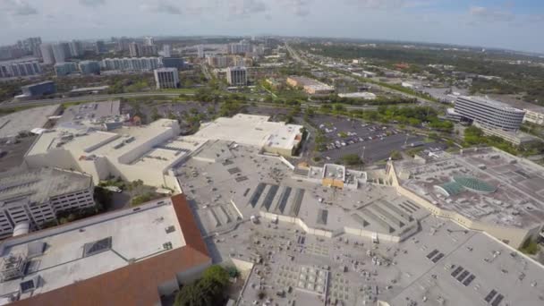 Aerial video Aventura Mall 4k — Stock Video